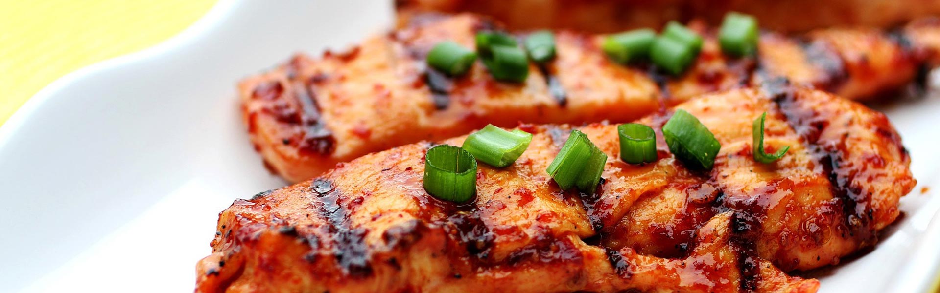 Grilled Chicken with Roasted Baby Marrow and Salad